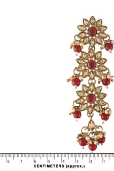Traditional Gold Plated With Stunning Antique Finish Kundan & Pearl Earrings for Women