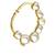 Gold kundan nose-ring