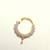 Gold cubic zirconia nose-ring