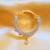 Gold cubic zirconia nose-ring