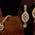 Alloy Glass Tone Glittery Choker Necklace with Earrings & Mang Tika