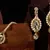 Alloy Glass Tone Glittery Choker Necklace with Earrings & Mang Tika