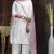 Pink thread embroidery georgette salwar