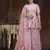 Pink thread embroidery georgette salwar
