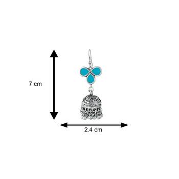 Blue pearl jhumkas 4
