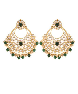 Traditional Kundan & Chandbali Earrings for Women/Girls (E2862G) 1