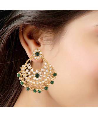 Traditional Kundan & Chandbali Earrings for Women/Girls (E2862G) 2