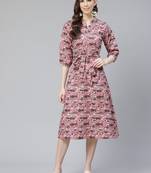 Multicolor printed rayon kurtas-and-kurtis