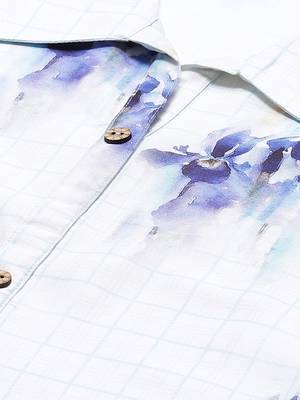White printed rayon kurtas-and-kurtis 4
