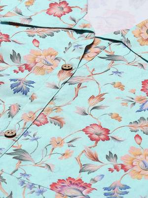 Green printed rayon kurtas-and-kurtis 4