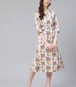 Multicolor printed rayon kurtas-and-kurtis