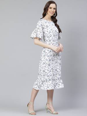 White printed rayon kurtas-and-kurtis 2