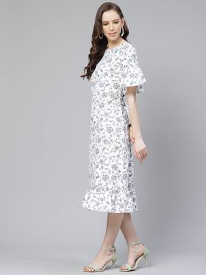 White printed rayon kurtas-and-kurtis 5