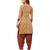 Women's Beige & Maroon Cotton Printed Readymade Patiyala Suit Set