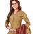 Women's Beige & Maroon Cotton Printed Readymade Patiyala Suit Set