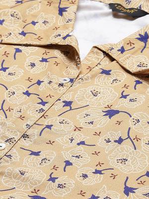 Mustard printed rayon kurtas-and-kurtis 4