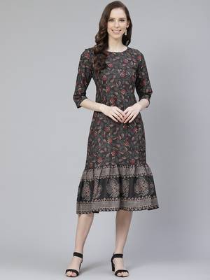 Multicolor printed rayon kurtas-and-kurtis 1