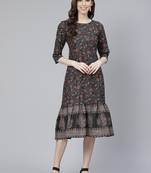 Multicolor printed rayon kurtas-and-kurtis