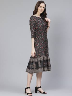 Multicolor printed rayon kurtas-and-kurtis 2