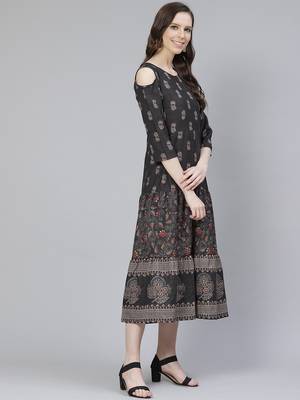 Black printed rayon kurtas-and-kurtis 2