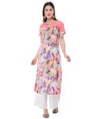 Multicolor embroidered cotton cotton-kurtis