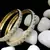 Golden Silver Diamond Bangle