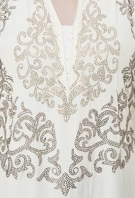 White embroidered georgette cotton-kurtis 5