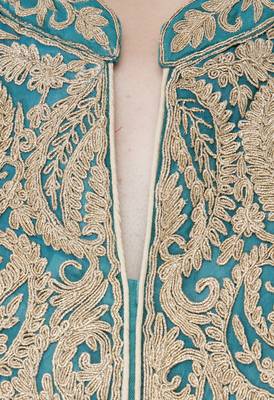 Blue embroidered georgette cotton-kurtis 5