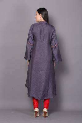 Pink embroidered rayon cotton-kurtis 2