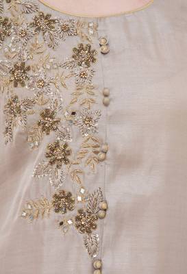 Grey embroidered rayon cotton-kurtis 2