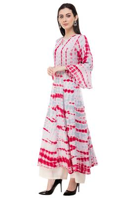 White embroidered rayon cotton-kurtis 3