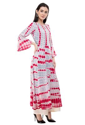 White embroidered rayon cotton-kurtis 4
