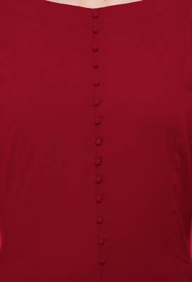 Red embroidered rayon cotton-kurtis 5