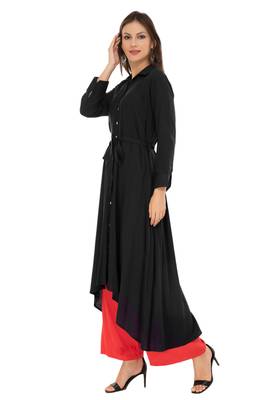 Blue embroidered cotton cotton-kurtis 4
