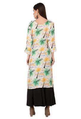 Green embroidered cotton cotton-kurtis 2