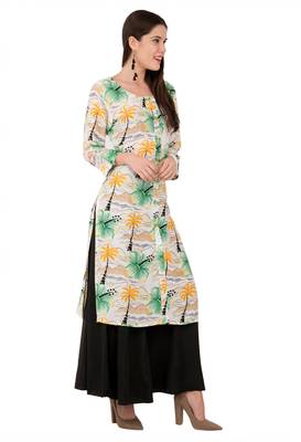 Green embroidered cotton cotton-kurtis 4