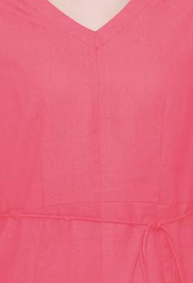 Pink embroidered cotton cotton-kurtis 4