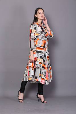 Multicolor embroidered rayon cotton-kurtis 4