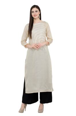 White embroidered cotton cotton-kurtis 1