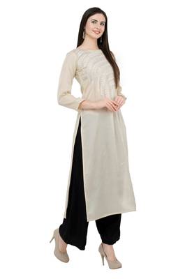 White embroidered cotton cotton-kurtis 3
