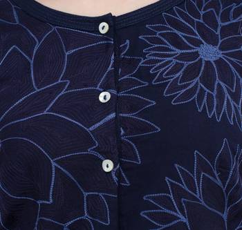 Navyblue embroidered georgette cotton-kurtis 5