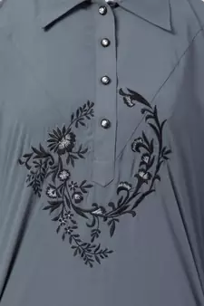 Grey MRC A line  double side  pocket abaya Women s &girl s