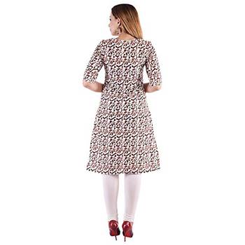 18 FOREVER V R FOR U Women  Straight Rayon Kurta and Kurti 2