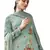 Turquoise digital print pure silk salwar