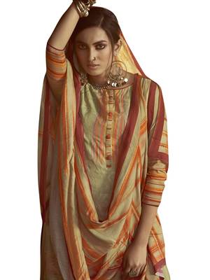 Green digital print pure pashmina salwar 2