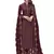 Wine embroidered art silk salwar