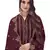Wine embroidered art silk salwar