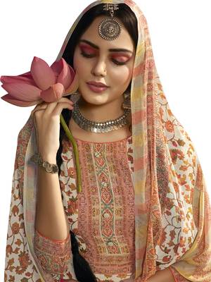 Off white digital print pashmina salwar 2