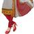 White and multicolor printed Crepe unstitched salwar with dupatta