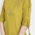 Women's Lime Green Rayon Slub Embroidered Straight Tunic Short Kurti